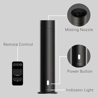 Vente en gros de diffuseur d'arôme de tour d'huile essentielle intelligente sans eau Silver Black Home Hotel pour chambre à coucher à domicile