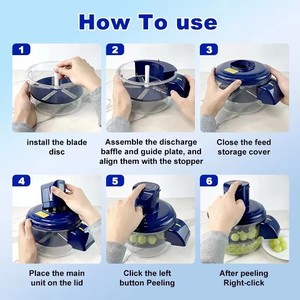 آلة تقشير الفواكه والخضروات الكهربائية متعددة الوظائف مصنوعة من مادة ABS للاستخدام المنزلي والتجاري، خاصة للشاي والحليب - Product Image 2