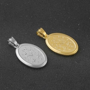 Collares y Dijes de Acero Inoxidable de Alta Calidad con Temática Religiosa de Jesús y la Virgen María, Joyería Fina de Moda para Mujer - Product Image 5