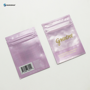 3 chiusura laterale piccola corda per <span class=keywords><strong>capelli</strong></span> imballaggio cerniera stampata personalizzata a chiusura lampo bustina di plastica sacchetti di imballaggio per fascia - Product Image 4