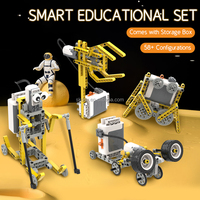 Ensemble de blocs de construction robotiques programmables par application STEM, 50 modèles, 180 pièces, plastique ABS, certifié EN71, puzzle éducatif unisexe
