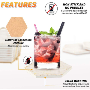 Gạch men làm đồ thủ công, đế lót ly có giá đỡ - Product Image 4