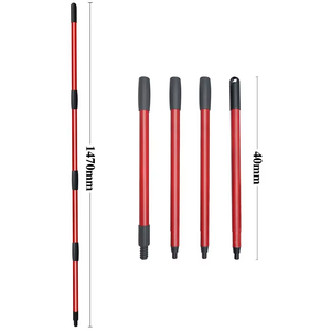 Tête de balai serpillère rotative en microfibre <span class=keywords><strong>Vileda</strong></span> 360 EasyWring, recharge pour balai serpillère rotatif 360 EasyWring, manche de balai à 4 sections fileté USA/Euro - Product Image 4
