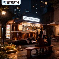 Remolque de Comida Wetruth, Camión de Comida Móvil con Cocina Completa, Equipamiento de Cocina Comercial Totalmente Equipado para Servicios de Comida Rápida
