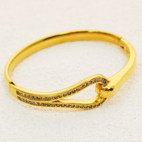 Bracelet unisexe en acier inoxydable plaqué or de haute qualité, style hip-hop, avec zircone, idéal pour un anniversaire ou un événement chrétien
