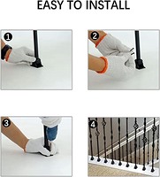 Composants d'escalier en fer forgé décoratif pour rampes, balustrades, portails de balcon et clôtures