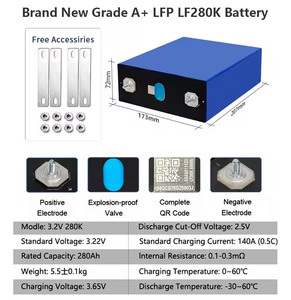 Batterie TEZE LF280K Lifepo4 a Garde 3.2v 100Ah 200Ah Catl 280Ah 300Ah Dejin 314Ah/Gotion 340Ah Cellule Lithium-ion - Product Image 2