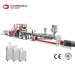 Good Quality 2 Layers Extruder Machine To Making ABS/PC Plastic Luggage Sheet