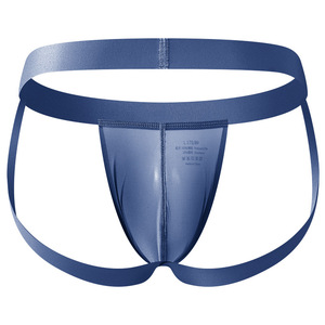Ropa interior ultrafina de trasero abierto para hombre, malla transparente de seda helada, Sexy, de tiro bajo, de talla grande (), transpirable, cómoda - Product Image 6