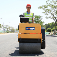 Compacteur routier mini à double tambour 600 kg, autoporté, pour la construction routière - Direct Usine