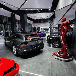 人気セール樹脂彫刻マーベル映画等身大グラスファイバーアイアンマンスパイダーマンとハルク像商業ストリート装飾用 - Product Image 3