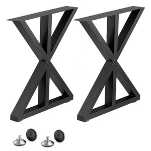 टेबल पैर औद्योगिक कास्ट आयरन स्टील फ्रेम एक्स आकार डेस्क ऑफिस बेंच डिनिंग कॉफी फर्नीचर टेबल टेबल के लिए टेबल टेबल पैर - Product Image 1