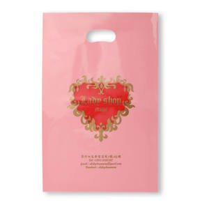 Bolsas de plástico brillante de mercancía 912 personalizadas con logotipo, Asa de bolsa de polietileno, compras negras, bolsas de plástico al por menor con logotipo personalizado para ropa - Product Image 2