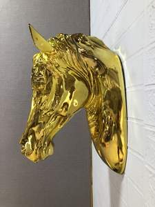 Venta caliente bar club hogar sala de estar dormitorio pasillo Fondo pared decoración Zodiaco caballo cabeza pared colgante decoración de pared - Product Image 3