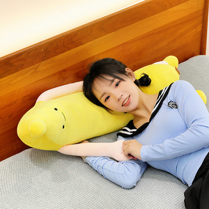 Coussin de corps long en peluche en forme de banane et d'aubergine, motif dessin animé, mignon, pour le sommeil et le soutien corporel complet - Product Image 5