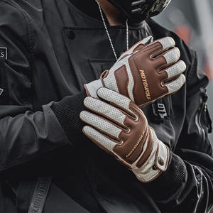 MOTOWOLF Vintage motosiklet yüksek kaliteli sürme deri eldiven - Product Image 2