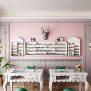 Nouvelle étagère murale de présentation pour cosmétiques de salon de manucure, présentoir mural pour vernis à ongles et colle - Product Image 4