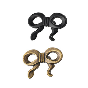 Bowknot Single Hole Handle <b>Black</b> Bronze Metal Cabinet Door Drawer <b>Knob</b> French Style Durable Novelty Shape - Product Image 5