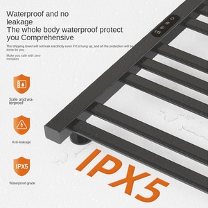 Oem thông minh có thể gập lại nóng có thể điều chỉnh <span class=keywords><strong>Rack</strong></span> khăn cho khách sạn thép không gỉ sợi carbon sưởi ấm chức năng làm khô phòng tắm - Product Image 4