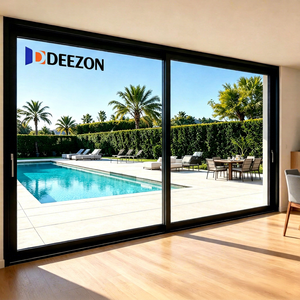 Puerta Corredera de Aluminio DEEZON en Oferta, Eficiente Energéticamente, Doble Vidrio, Insonorizada, Puerta Corredera de Vidrio para Patio, para Exteriores de Viviendas y Villas - Product Image 2