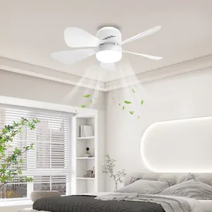 Современный потолочный вентилятор с пультом дистанционного управления Регулируемая розетка E27 затемняемая Светодиодная лампа для супермаркета гостиная спальня