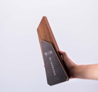 Récompense et tasse en bois gravé, plaque en bois au Design personnalisé pour cadeaux d'entreprise
