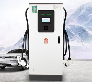 สถานีชาร์จเร็ว 60KW 80KW สำหรับรถยนต์ พร้อมหัวต่อสองหัวสำหรับสถานีชาร์จรถยนต์ - Product Image 2