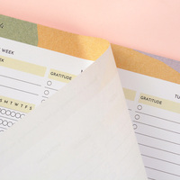 Bloc de notas Impresión personalizada Rasgar Bloc de notas Lista de compras Planificador semanal Bloc de notas Planificador de comidas