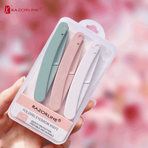 Ensemble de rasoirs à sourcils en acier inoxydable de précision pour le <span class=keywords><strong>visage</strong></span> et le <span class=keywords><strong>dermaplaning</strong></span>, <span class=keywords><strong>rasoir</strong></span> de sécurité pour les soins personnels des femmes - Product Image 1