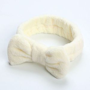 Custom Women Girls Yoga Fitness Headband Facial <b>Bow</b> Knotted Hairband Adjustable Soft Absorbent Coral Fleece 18cm - Product Image 6