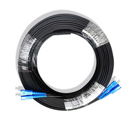 Cable de Conexión Preconectado SC/UPC SC/APC para Exteriores, Cable de Fibra Óptica FTTH, Cables de Conexión de Fibra Óptica