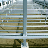 Structure en acier préfabriquée de style design industriel pour bâtiment agricole, hangar à vaches, étable à chevaux, abri pour vaches