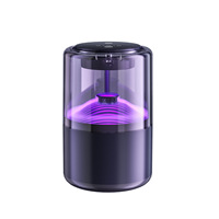 Diffuseur de parfum automatique intelligent pour voiture, rechargeable par USB, diffuseur d'air électrique pour voiture, vaporisateur de parfum aromatique avec lumière ambiante RVB