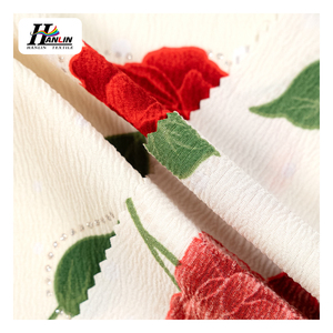 Tissu en polyester et élasthanne 100D à prix avantageux, effet froissé et crépon, pour robe de femme - Product Image 4