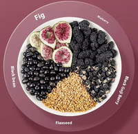 VitalBloomHerb 150g Mélange de Purée Crue de Graines de Lin et de Figue pour la Circulation, Boisson Naturelle pour la Santé, 100% Pure, Boîte Colorée