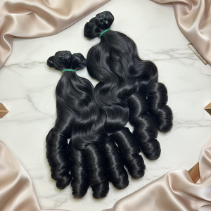 Fornitore all'ingrosso di extension di capelli umani vergini ricci naturali italiani e cambogiani - Product Image 4