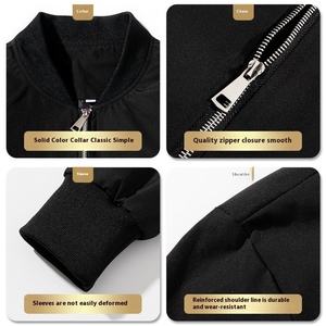 Large Size Lightweight Waterproof Zipper <strong>Jacket</strong> for <strong>Men</strong> Women Trendyy American Style Winter Workwear Casual Wear Outdoor <strong>Flight</strong> - Product Image 3