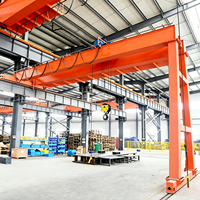 Grue portique électrique à double poutre de 10, 20, 30 et 50 tonnes, grande capacité de levage, grue semi-portique à double poutre BMG