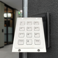 Clavier et clavier USB en acier inoxydable robuste, étanche et antivol, avec clavier braille, pour personnes aveugles