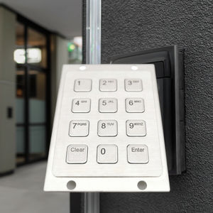 नेत्रहीन लोगों के लिए ip65 3x4 कीपैड स्टेनलेस संख्यात्मक धातु ब्रेल गेट लॉक यूएसबी कीबोर्ड और कीपैड के साथ - Product Image 1