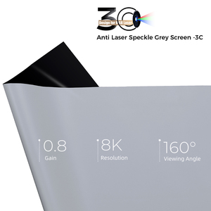 شاشة عرض بروجكتور رمادية 3C مقاس 84-150 بوصة، تعمل بالمحرك وتصعد من الأرض، مضادة للبقع، لجهاز عرض 4K/8K RGB ثلاثي الليزر للمسرح المنزلي - Product Image 2
