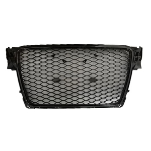 Grille avant complète en nid d'abeille pour <span class=keywords><strong>Audi</strong></span> A4 <span class=keywords><strong>RS4</strong></span> B8 <span class=keywords><strong>2007</strong></span> 2008 2009 2010 2011 2012 Grille ABS sans logo - Product Image 2