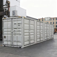 Conteneur maritime 40HC de 40 pieds à paroi ouverte pour stockage de marchandises sèches, 4 portes latérales disponibles