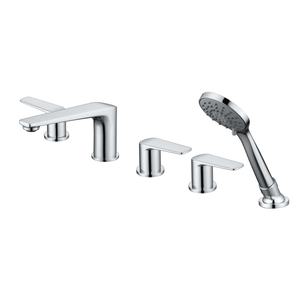 <span class=keywords><strong>Rubinetto</strong></span> da Vasca a 5 <span class=keywords><strong>Pezzi</strong></span> con Doccetta, Miscelatore in Ottone Cromato per Appartamenti, Vendita Calda - Product Image 3