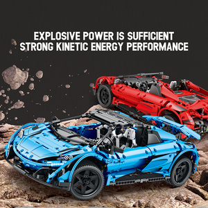 675LT 1/10 Scale High-Speed <strong>Electric</strong> Sport <strong>Racing</strong> <strong>Car</strong> Building Blocks <strong>Set</strong> with Auto Return Feature-DIY Construction Toy - Product Image 3