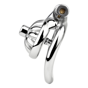 Dispositivo de castidad súper mini para hombre, jaula de castidad de acero inoxidable, anillo para pene, candado de castidad, juguetes sexuales fetichistas para hombres, BDSM, Sissy - Product Image 5