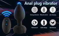 LOVE Erwachsenen-Sexshop: Rosenförmiger Elektrischer Analplug aus Silikon mit Farbwechsel, Vibration und Rotationsfunktionen