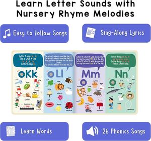 Lettere canzoni sonore libro interattivo per bambini con 26 canzoni - Product Image 3