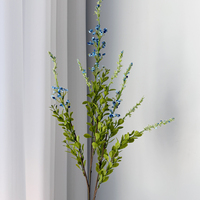 Plantes décoratives artificielles en soie Salvia, style européen, imperméables, pour la maison et les mariages, arrangement floral artificiel
