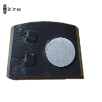 Disque abrasif trapezoïdal à dos rond pour le meulage du béton, outils de ponçage, OEM disponible, haute dureté avec 3 trous